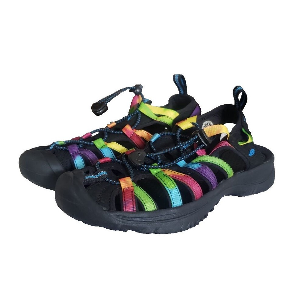 Keen‎ Whisper Sport Athletic Sandals Black Rainbow Women’s Size 7.5